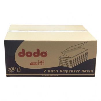 Dodo Z Katl� Dispenser Havlu 200'l� 12 Paket  