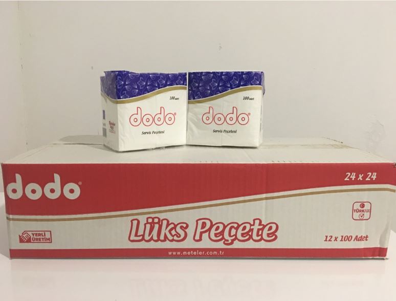 Dodo L�ks Pe�ete 100'l� 12 Paket 24 x 24 CM 