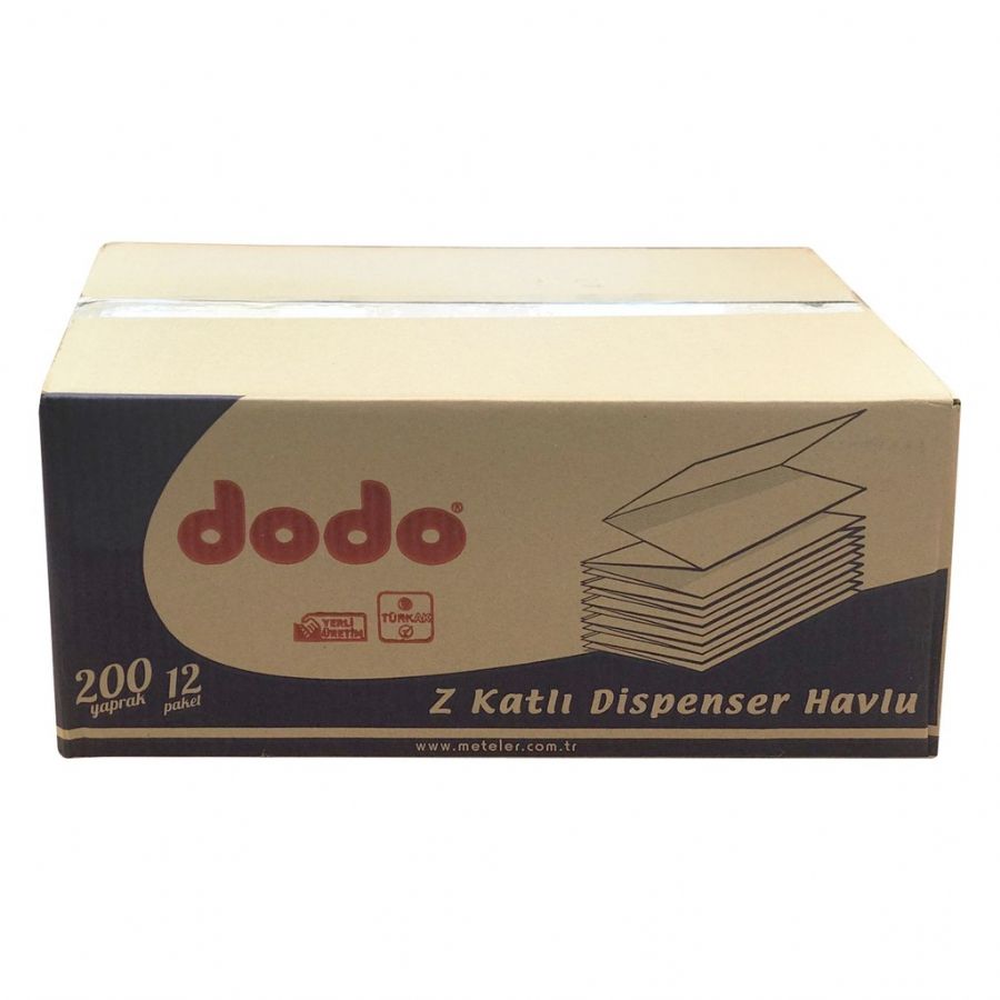 Dodo Z Katl� Dispenser Havlu 200'l� 12 Paket  